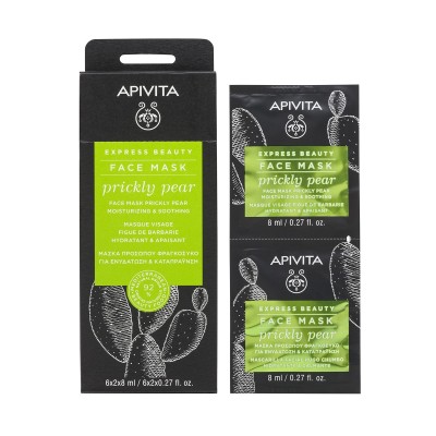 Apivita Express Beauty Μάσκα Προσώπου με Φραγκόσυκο 2x8ml
