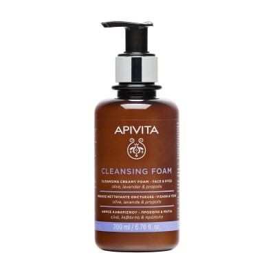 Apivita Αφρός Καθαρισμού με Ελιά, Λεβάντα & Πρόπολη 200ml