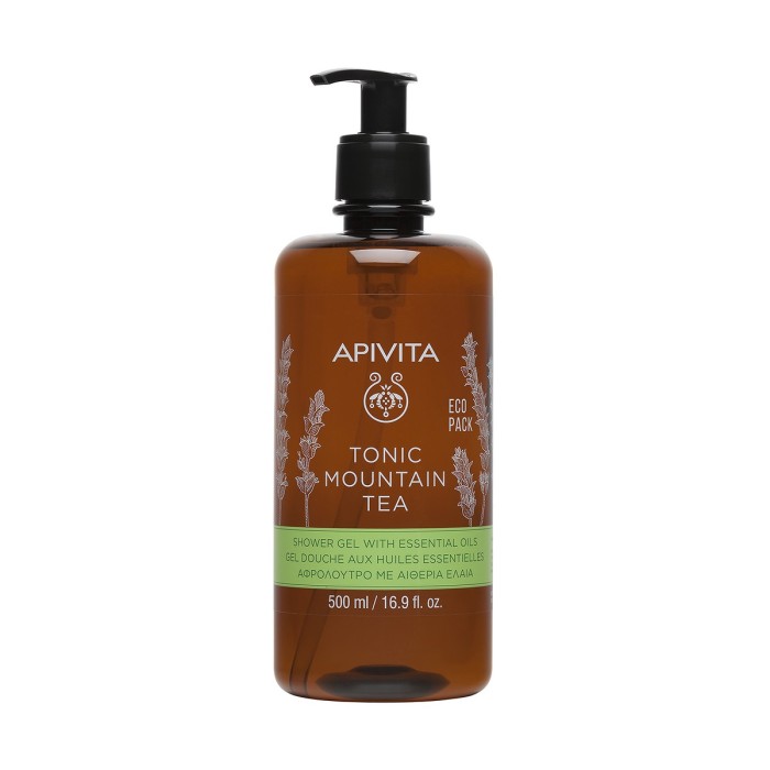 Apivita Mountain Tea Shower Gel with Essential Oils 500ml
