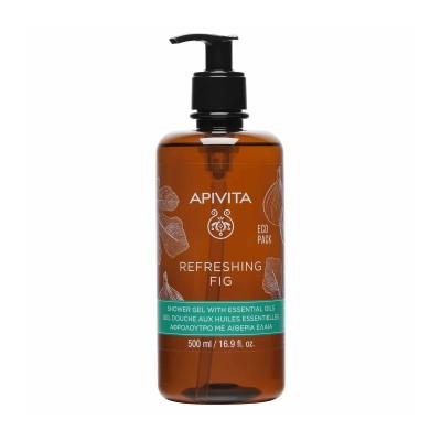 Apivita Refreshing Fig Body Wash with Essential Oils 500ml
