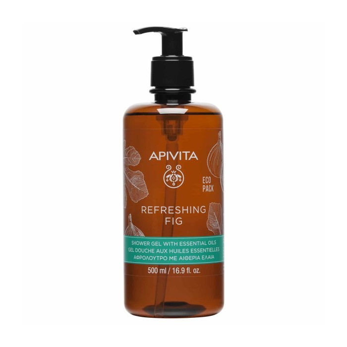 Apivita Refreshing Fig Body Wash with Essential Oils 500ml