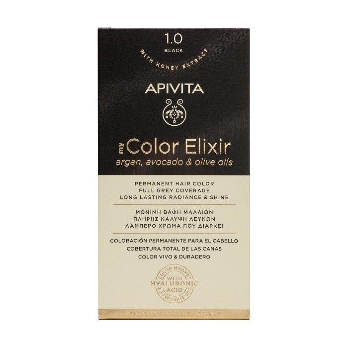 Apivita My Color Elixir 1.0 Βαφή Μαλλιών Μαύρο