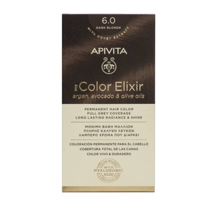 Apivita My Color Elixir 6.0 Βαφή Μαλλιών Ξανθό Σκούρο