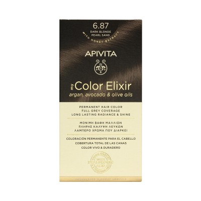 Apivita My Color Elixir 6.87 Βαφή Μαλλιών Ξανθό Σκούρο Περλέ Μπεζ