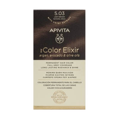 Apivita My Color Elixir 5.03 Βαφή Μαλλιών Καστανό Ανοιχτό Φυσικό Μελί