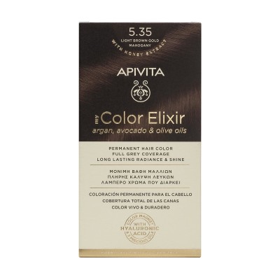 Apivita My Color Elixir 5.35 Βαφή Μαλλιών Καστανό Ανοιχτό Μελί