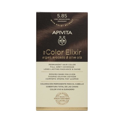 Apivita My Color Elixir 5.85 Βαφή Μαλλιών Καστανό Ανοιχτό Περλέ