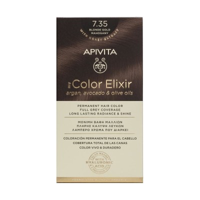 Apivita My Color Elixir 7.35 Βαφή Μαλλιών Ξανθό Μελί Μαονί