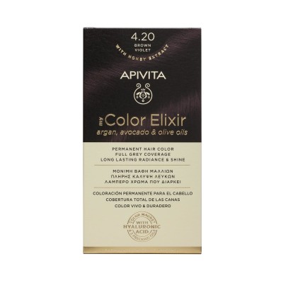 Apivita My Color Elixir 4.20 Βαφή Μαλλιών Καστανό Βιολετί