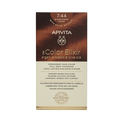 Apivita My Color Elixir 7.44 Hair Color Blonde Intense Copper