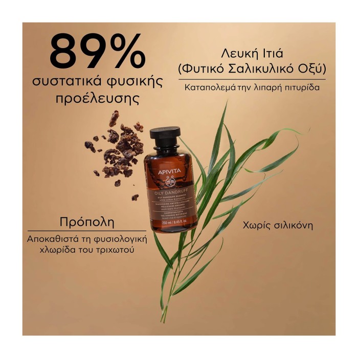 Apivita Anti-Oily Dandruff Shampoo 250ml