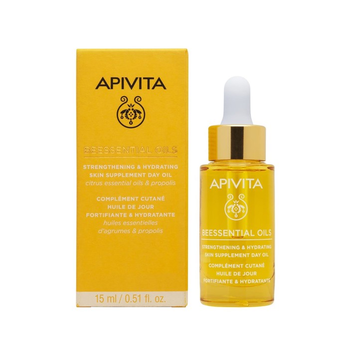 Apivita Beessential Oils Έλαιο Προσώπου Ημέρας Ενυδάτωσης 15ml