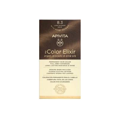 Apivita My Color Elixir 8.3 Βαφή Μαλλιών Ξανθό Ανοιχτό Χρυσό