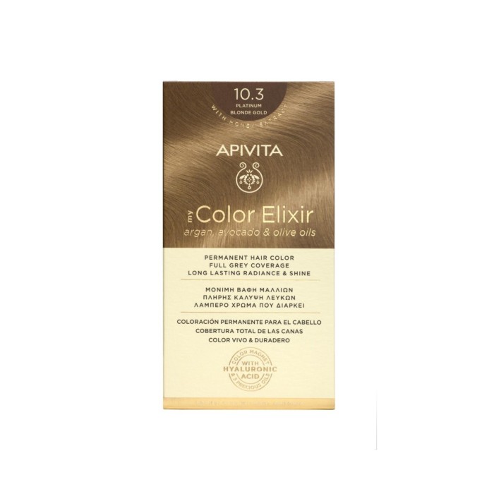 Apivita My Color Elixir 10.3 Βαφή Μαλλιών Κατάξανθο Χρυσό