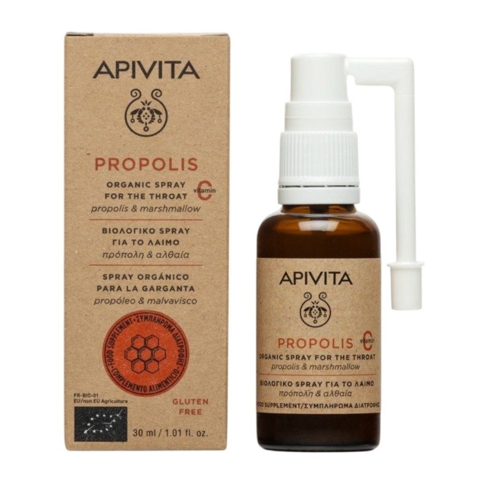 Apivita Propolis Organic Throat Spray with Propolis 30ml