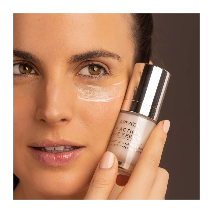 Apivita 5 Action Ορός Ματιών Εντατικής Ενυδάτωσης & Aντιγήρανσης 15ml