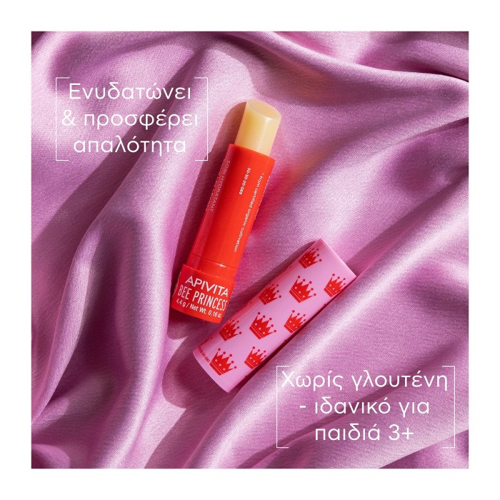 Apivita Lip Care Bee Princess Bio-Eco με Βερύκοκο & Μέλι 4.4gr