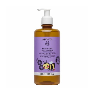 Apivita Mini Bees Kids Shampoo with Honey & Blueberry 500ml