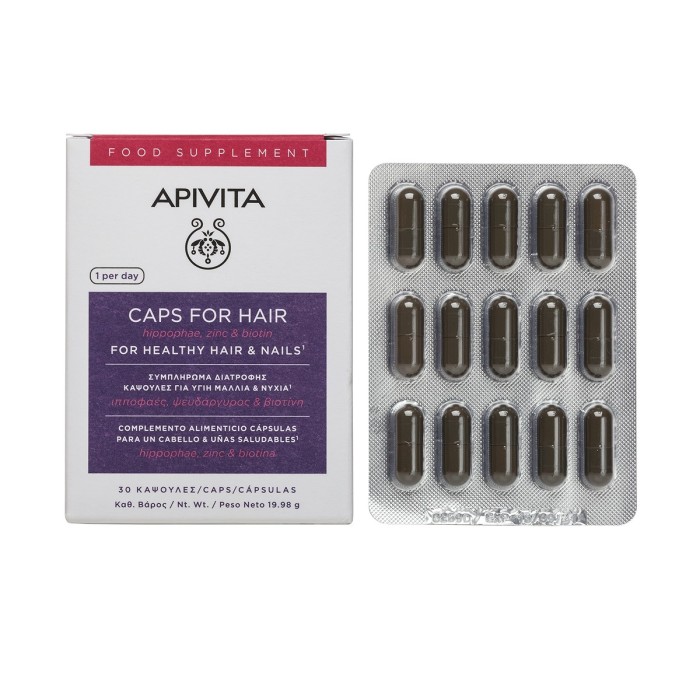 Apivita Holistic Capsules for Healthy Hair & Nails 30pcs