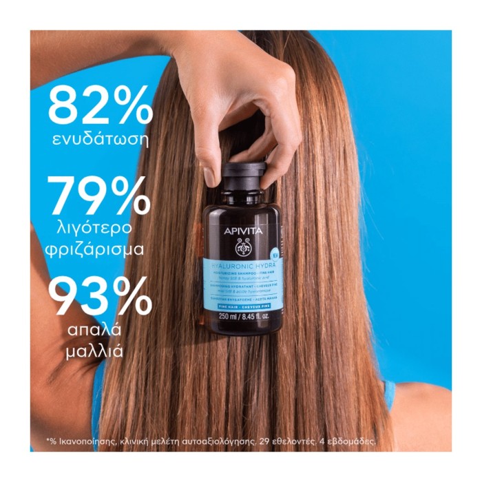 Apivita Σαμπουάν Ενυδάτωσης για Λεπτά Μαλλιά 250ml