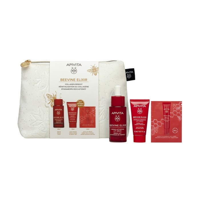 Apivita Beevine Elixir Routine Set Activating Serum 30ml & Anti-Wrinkle Cream 15ml & Anti-Wrinkle Eye Cream 1.5ml