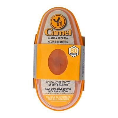 Camel Shoe Self Shine Shoe Sponge with Wax & Silicon