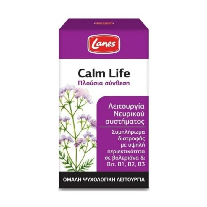 Lanes Calm Life – Dietary Supplement with High Valerian Content, 50 Caps