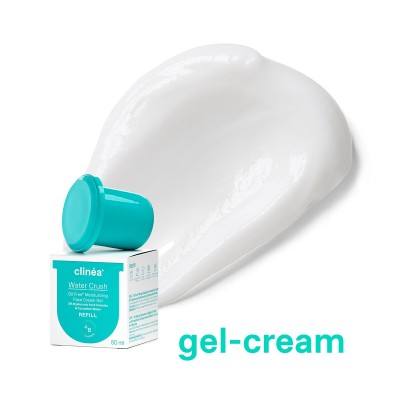 Clinea Water Crush Refill Ενυδατική Κρέμα-Gel Προσώπου Ελαφριάς Υφής 50ml