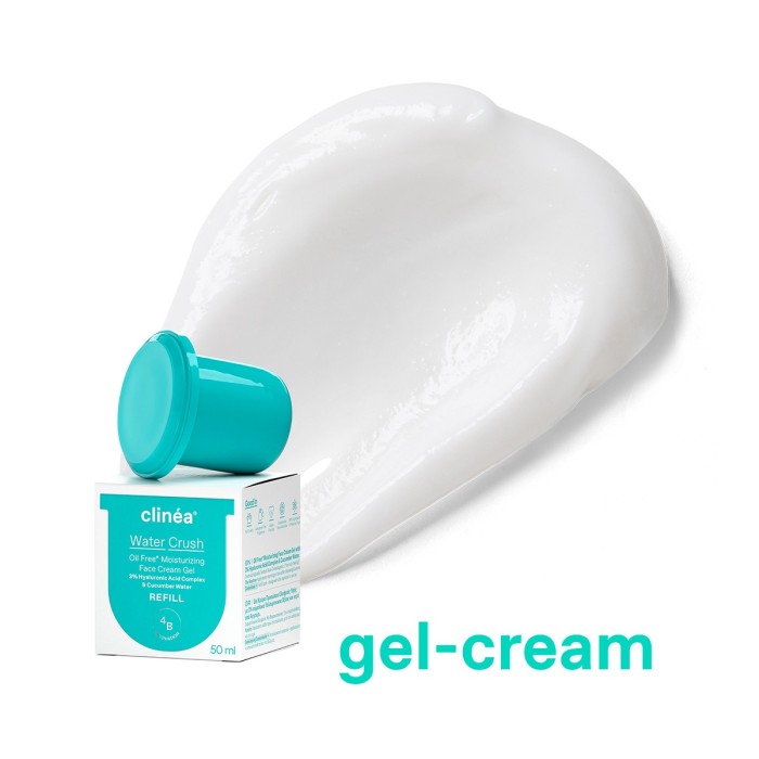 Clinea Water Crush Refill Moisturizing Face Cream Gel 50ml