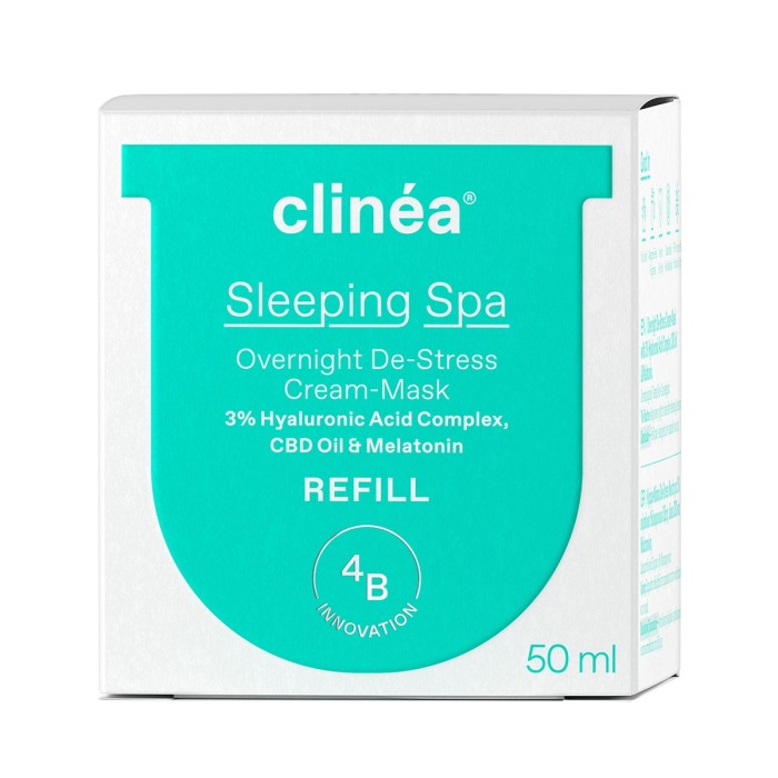 Clinea Sleeping Spa Refill Κρέμα-Μάσκα De-Stress Nυκτός 50ml
