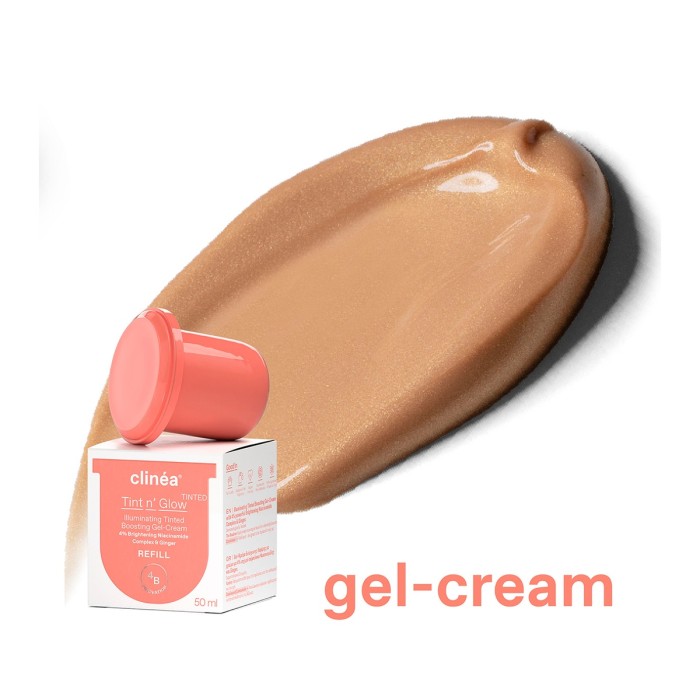 Clinea Tint n Glow Refill Gel Κρέμα Ενίσχυσης Λάμψης με Χρώμα 50ml