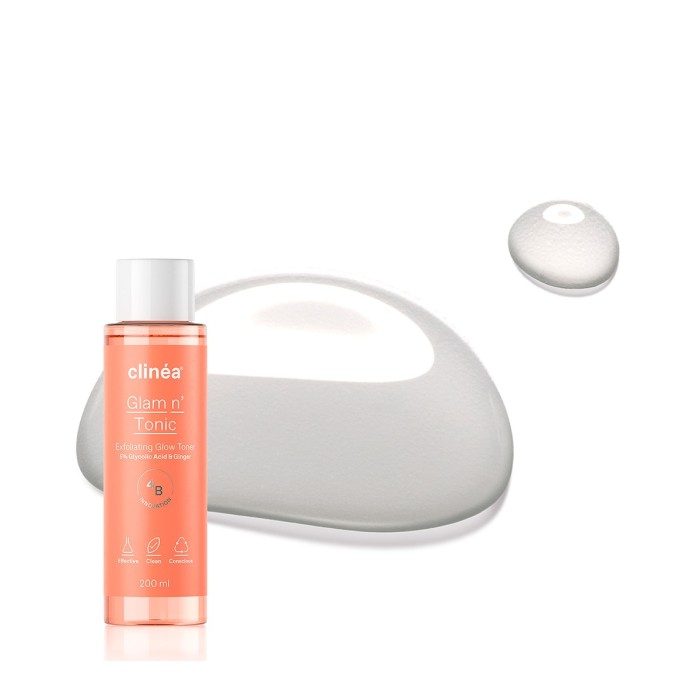 Clinea Glam n Tonic Exfoliating Glow Toner 200ml