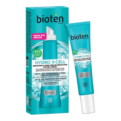 Bioten Hydro X-Cell Κρέμα Ματιών για Μαύρους Κύκλους και Σακούλες, 15ml