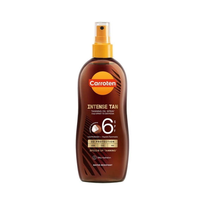 Carroten Intense Tan Τanning Oil Spray SPF6 200ml