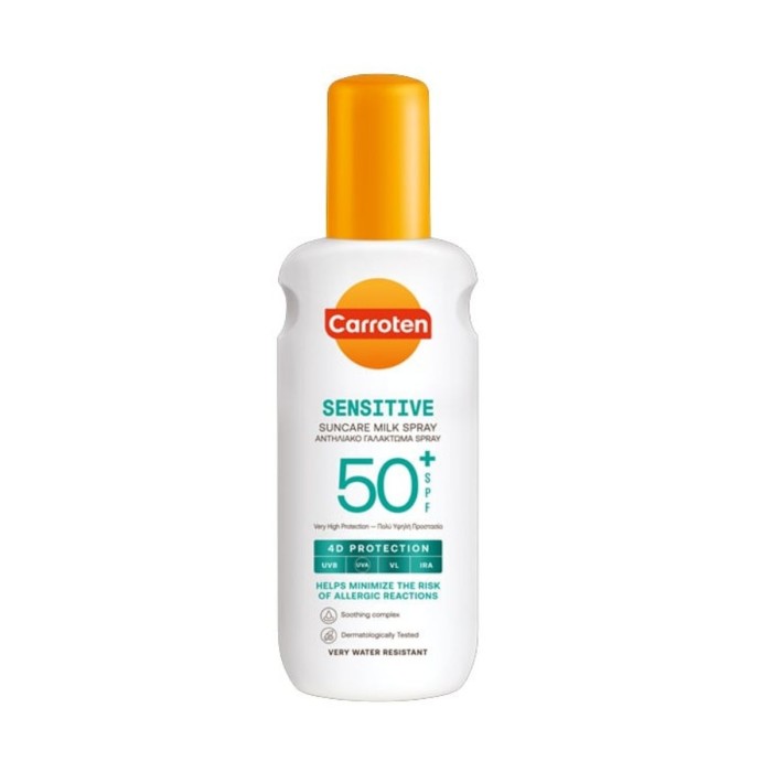Carroten Sensitive Suncare Milk Spray 4D Protection SPF50+ 200ml