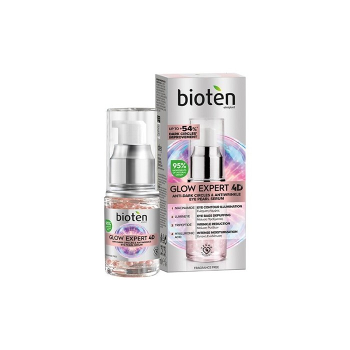 Bioten Glow Expert 4D  Ορός Δράσης Κατά των Ρυτίδων και των Μαύρων Κύκλων, 15ml