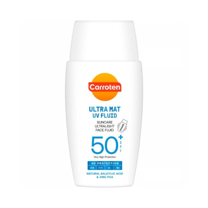 Carroten Face Cream Ultra Matte UV Fluid Αντηλιακή Κρέμα Προσώπου SPF50+ 40ml