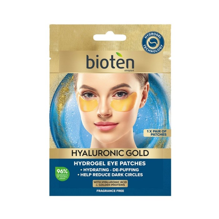Bioten Hyaluronic Gold Hydrogel Eye Patches Επιθέματα Ματιών 2τμχ