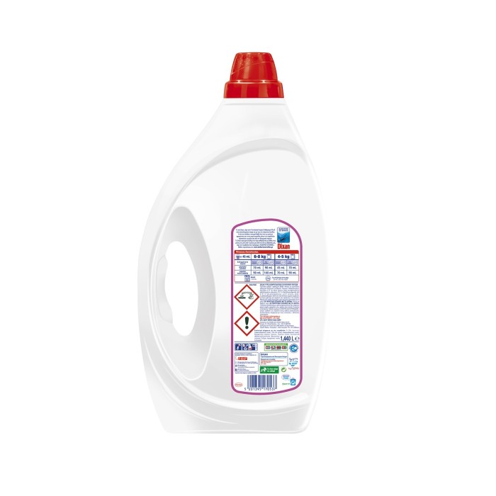 Dixan Liquid Laundry Detergent Multicolor 1.44lt 32 washes