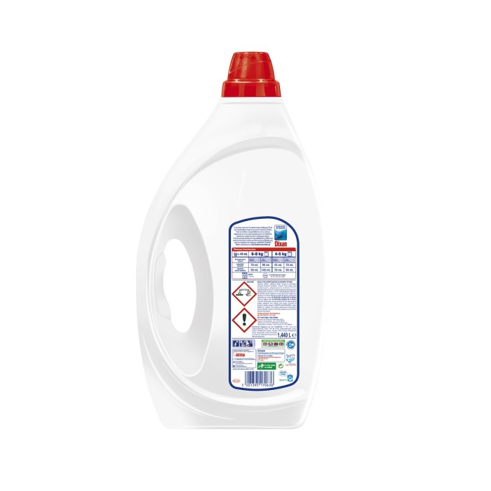 Dixan Liquid Laundry Detergent Ocean Freshness, 1.44lt 32 washes