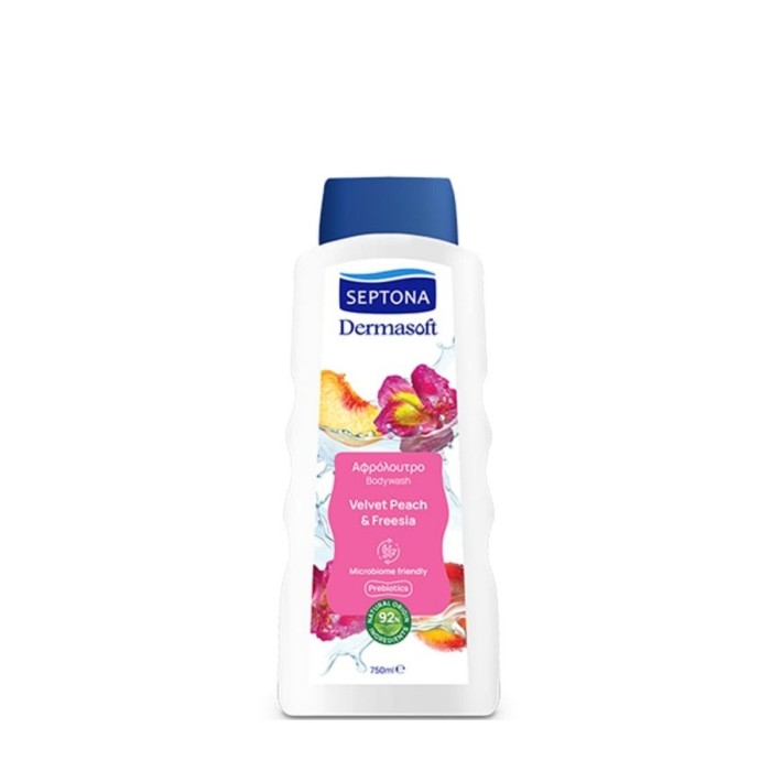Septona Dermasoft Αφρόλουτρο Ροδάκινο & Φρέζια 750ml