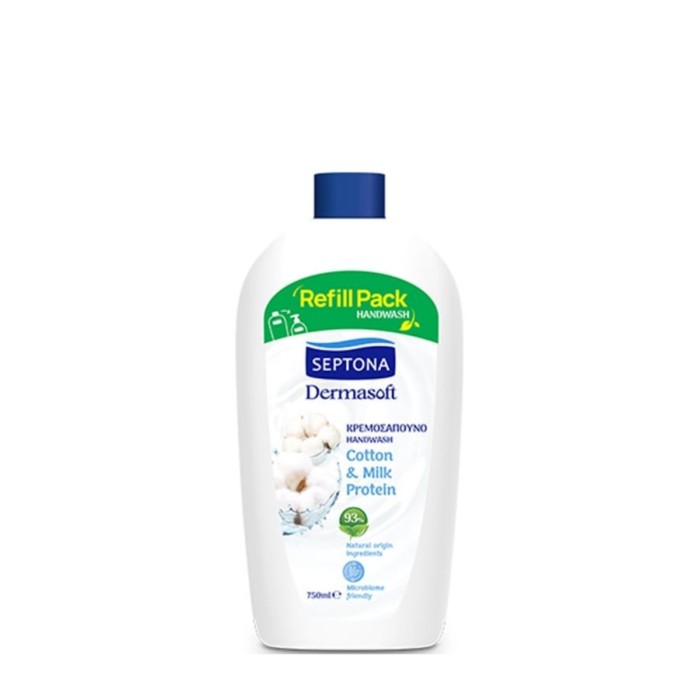 Septona Dermasoft Handwash Cotton & Milk Protein 750ml