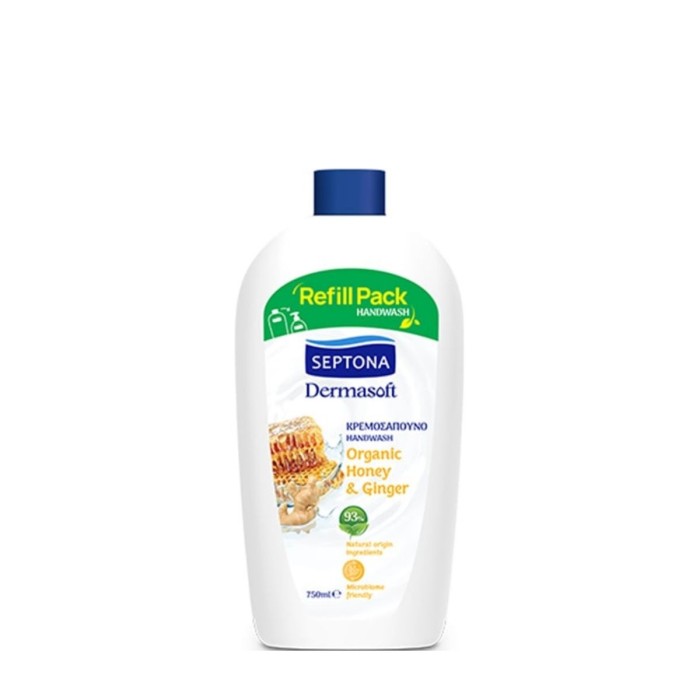 Septona Dermasoft Κρεμοσάπουνο Χεριών Μέλι & Τζίντζερ 750ml