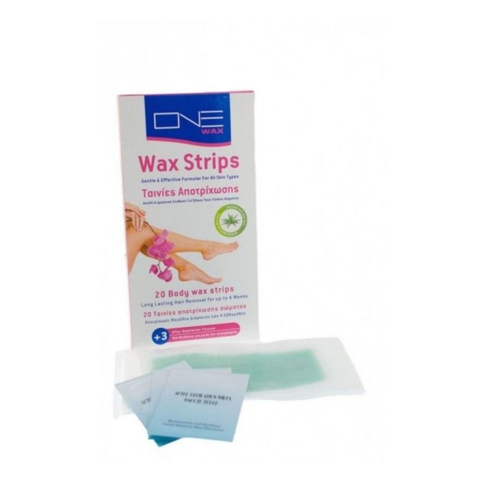 One Wax Ταινίες Αποτρίχωσης Σώματος 20τμχ