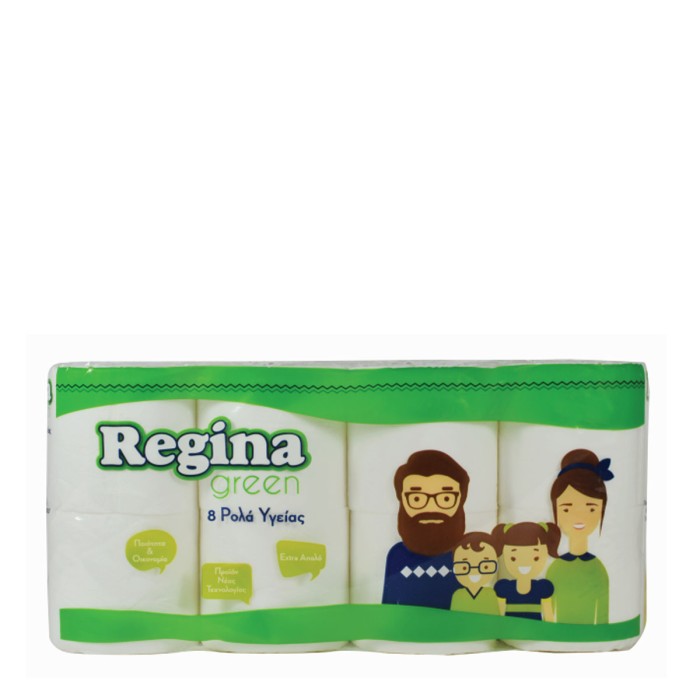 Regina Green Toilet Paper 2ply 8 Rolls 63gr