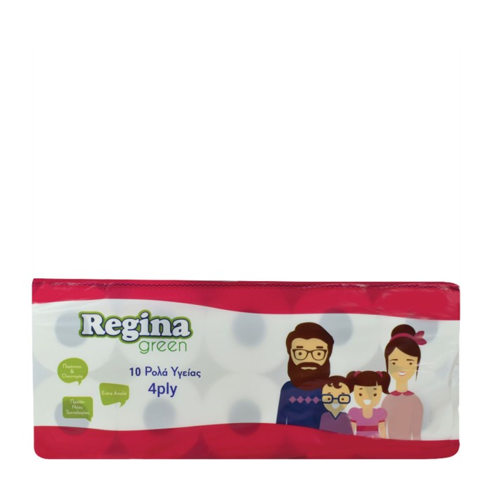 Regina Green Toilet Paper 4ply 10 Rolls 96gr