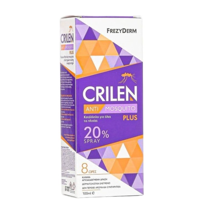 Frezyderm Crilen 20% Άοσμο Εντομοαπωθητικό Spray 100ml