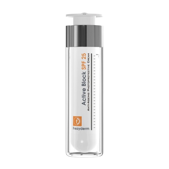 Frezyderm Active Block SPF25 Αντιγηραντική Κρέμα Ημέρας με Αντηλιακή Προστασία, 50ml