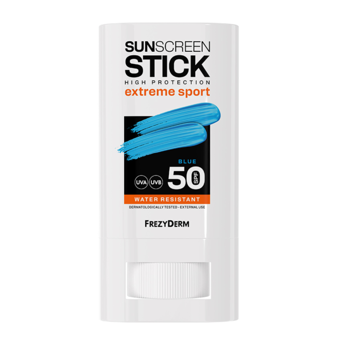 Frezyderm Sun Screen Extreme Sport Intense Color Blue SPF50 Stick Αντηλιακό 20ml