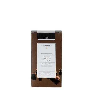 Korres Argan Oil Advanced Colorant Hair Dye 1.0 Natural Black